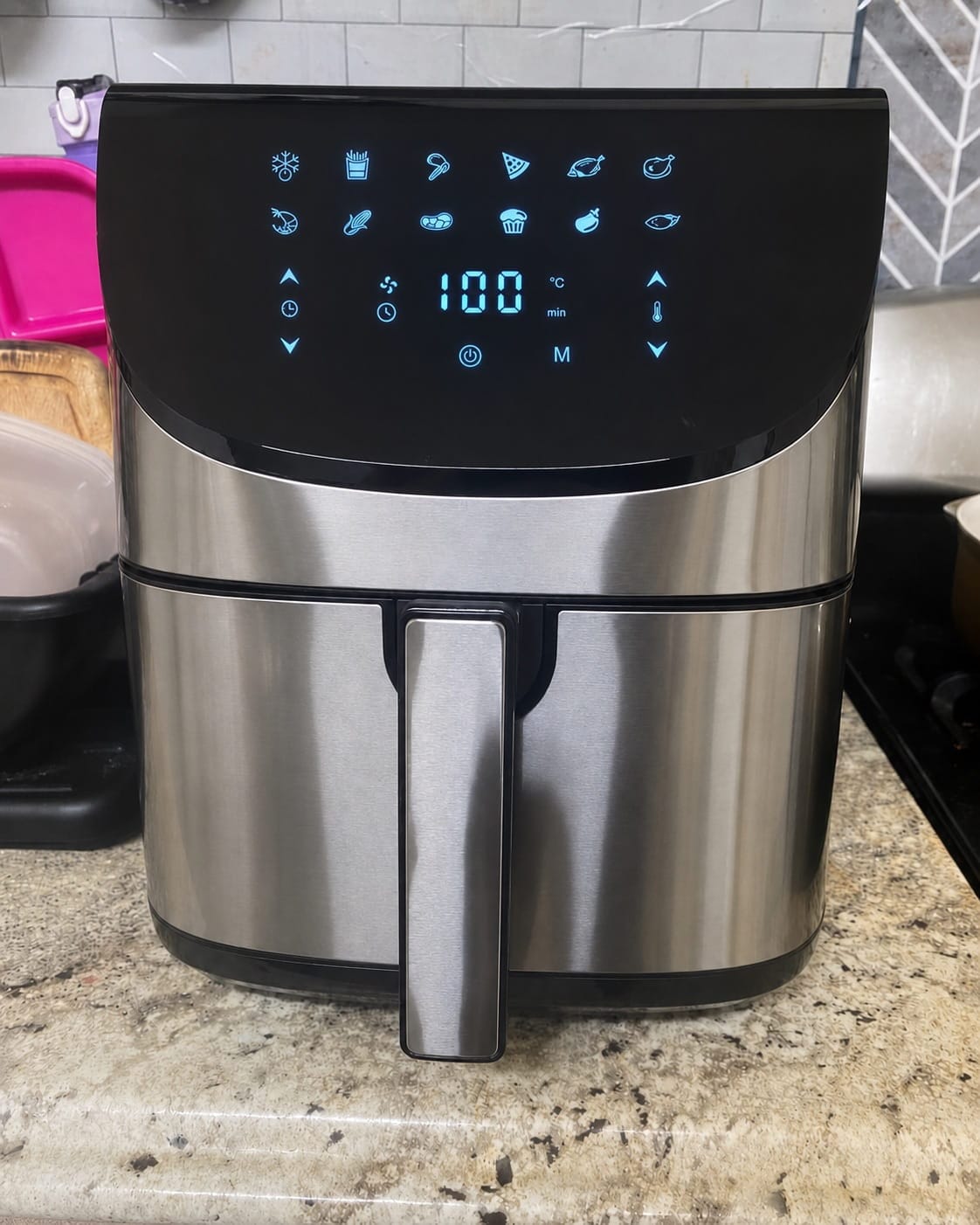 Customer photo review of Oryzom AirCrisp Pro – Technologie à air chaud à 360° de 1 700 W pour des repas rapides et sains