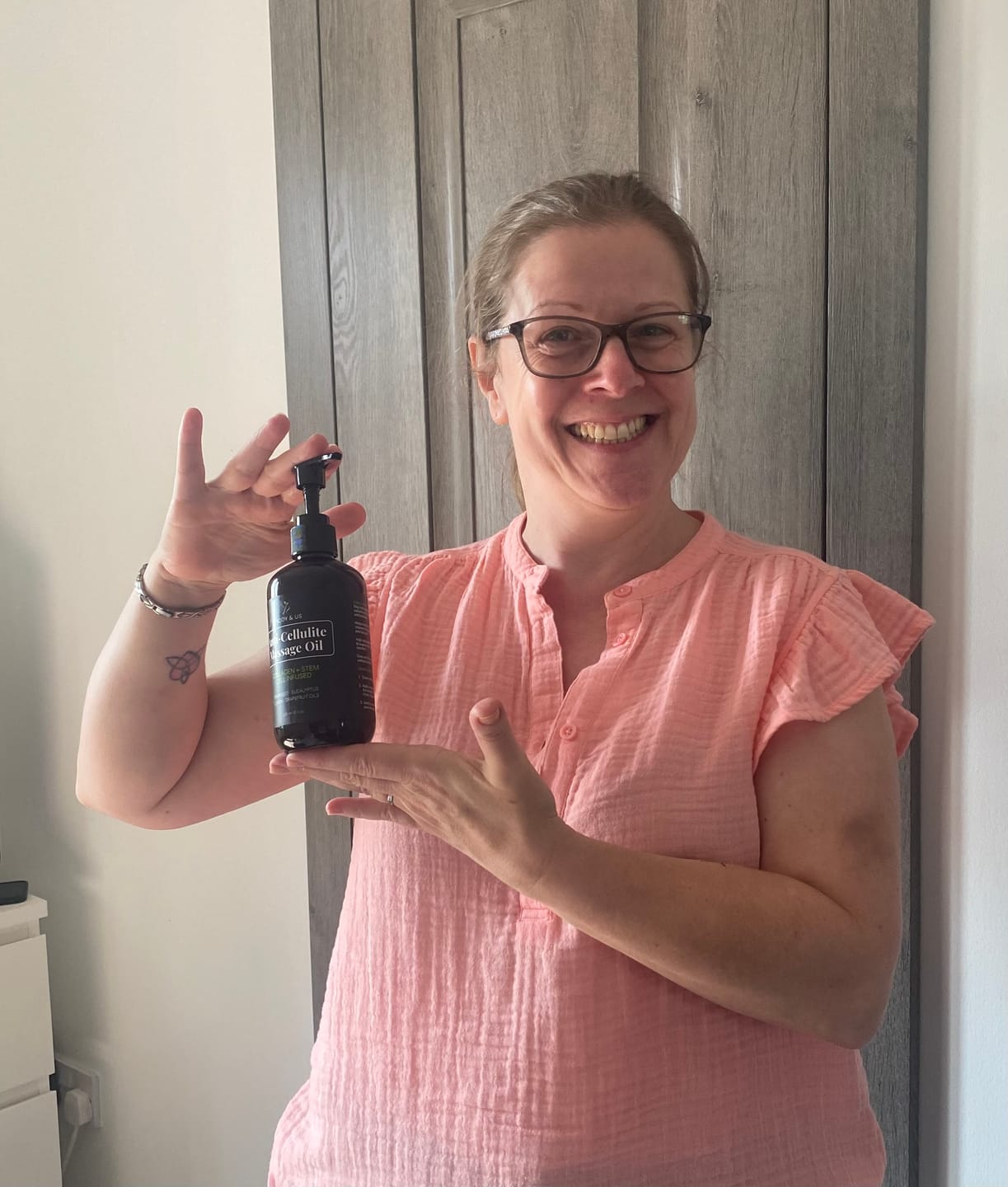 Customer photo review of Body For Us Anti-Cellulite Massage Oil