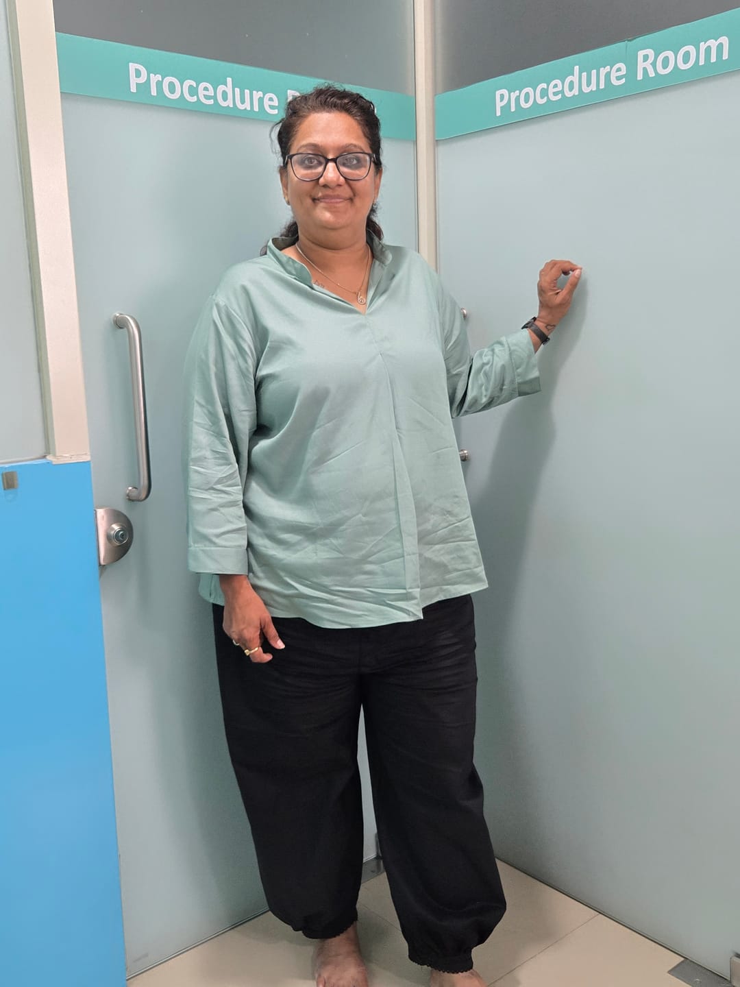Customer photo review of Women Jade Viscose Pleated Top