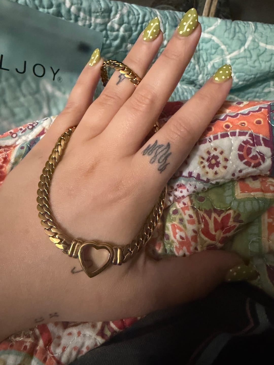 Customer photo review of Open Heart Necklace