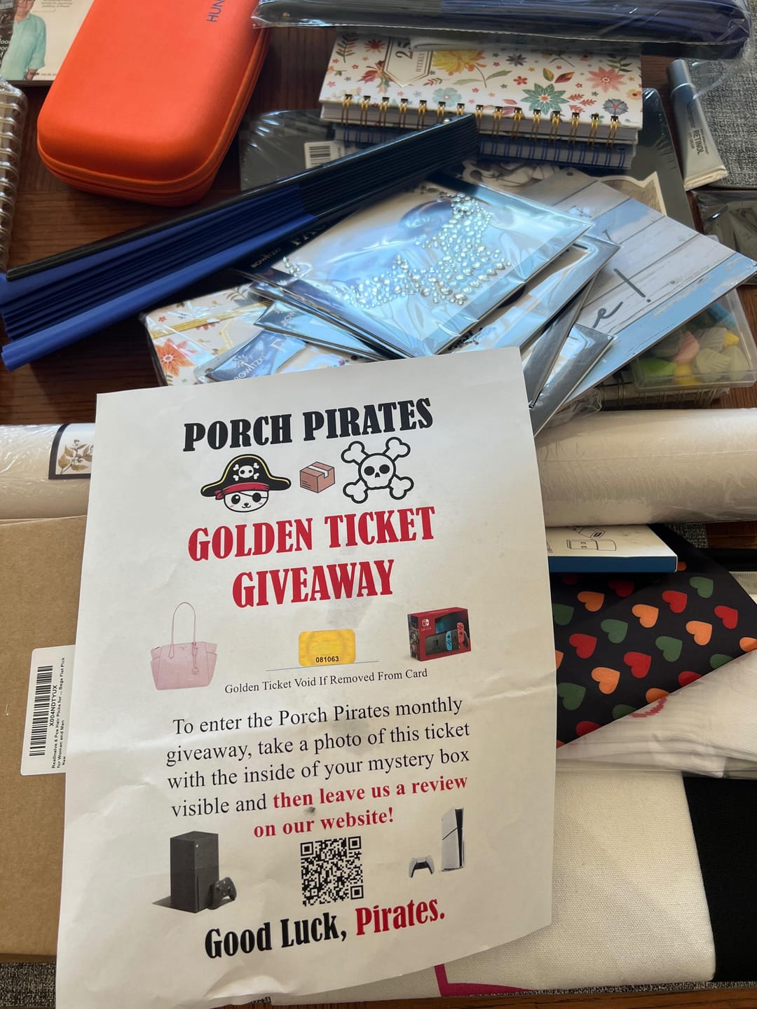 Customer photo review of The Classic Liquidation Mystery Box - Blue Tape PS5 Chance Box