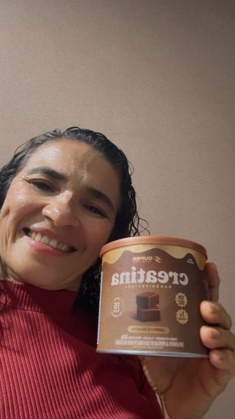 Customer photo review of Caramelo Creatina Brigadeiro