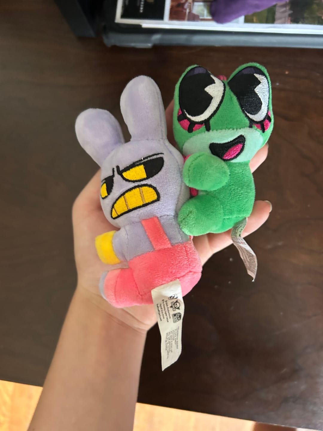Customer photo review of Jax & Ribbit Magnetic Plush Keychains