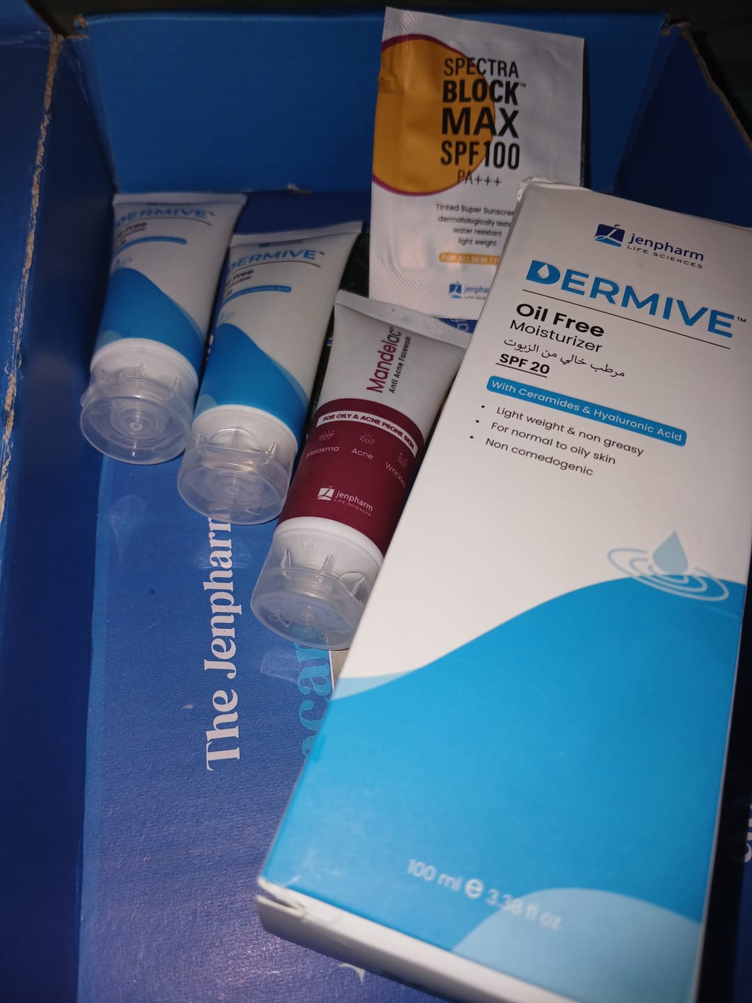 Customer photo review of Dermive Oil Free Moisturizer