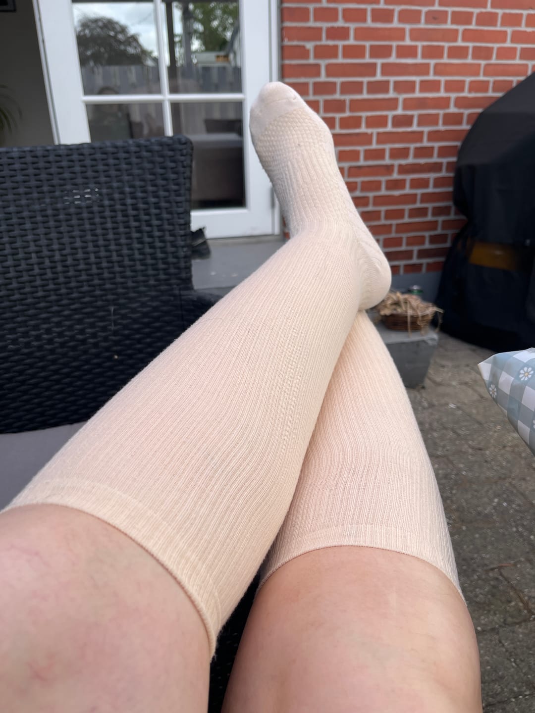 Customer photo review of Tynde støttestrømper