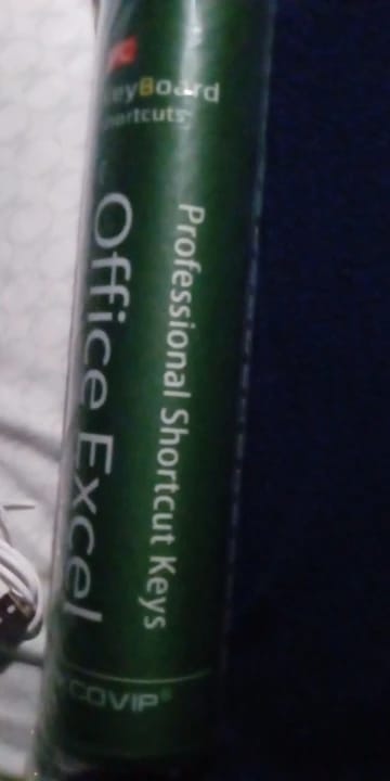 Customer photo review of Large Excel Shortcuts Desk Mat