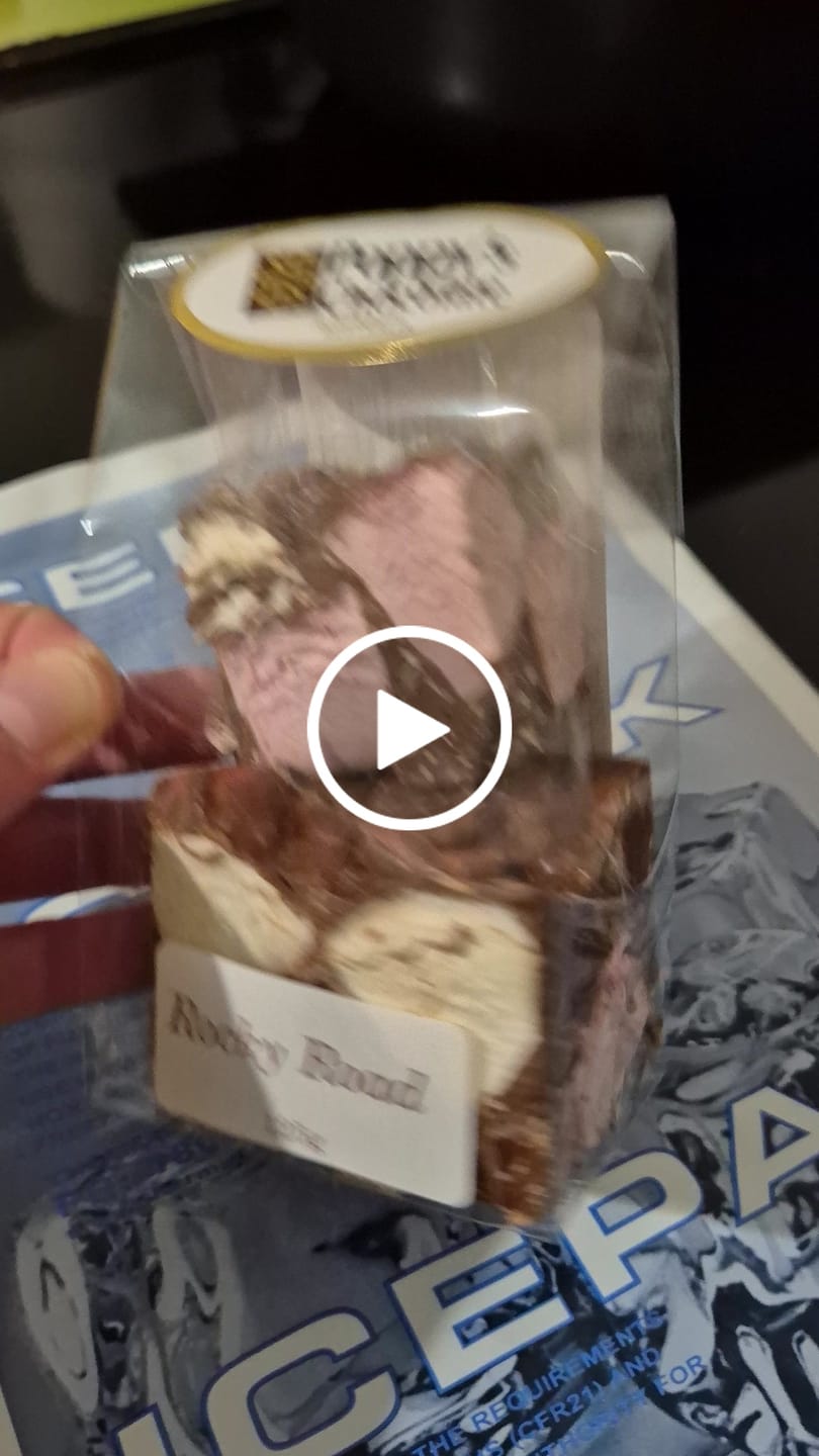 Customer video review of Rocky Road Cashew and Turkish Delight Milk Chocolate 125g