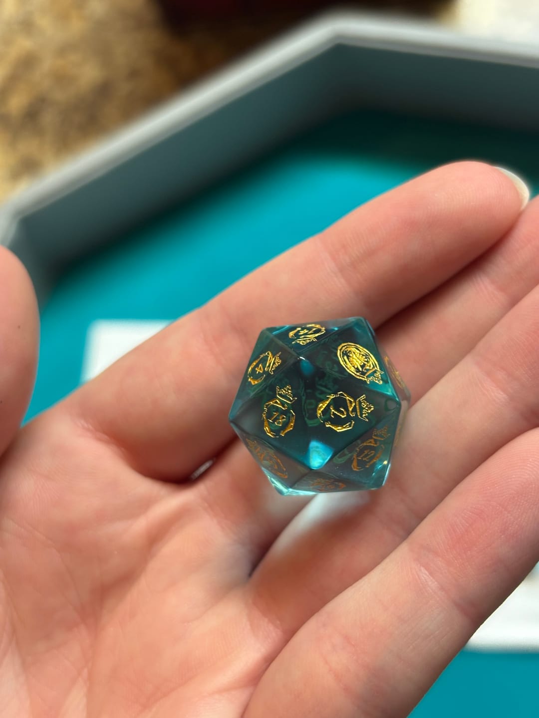 Customer photo review of PRE-ORDER || Frieren Glass Dice Set