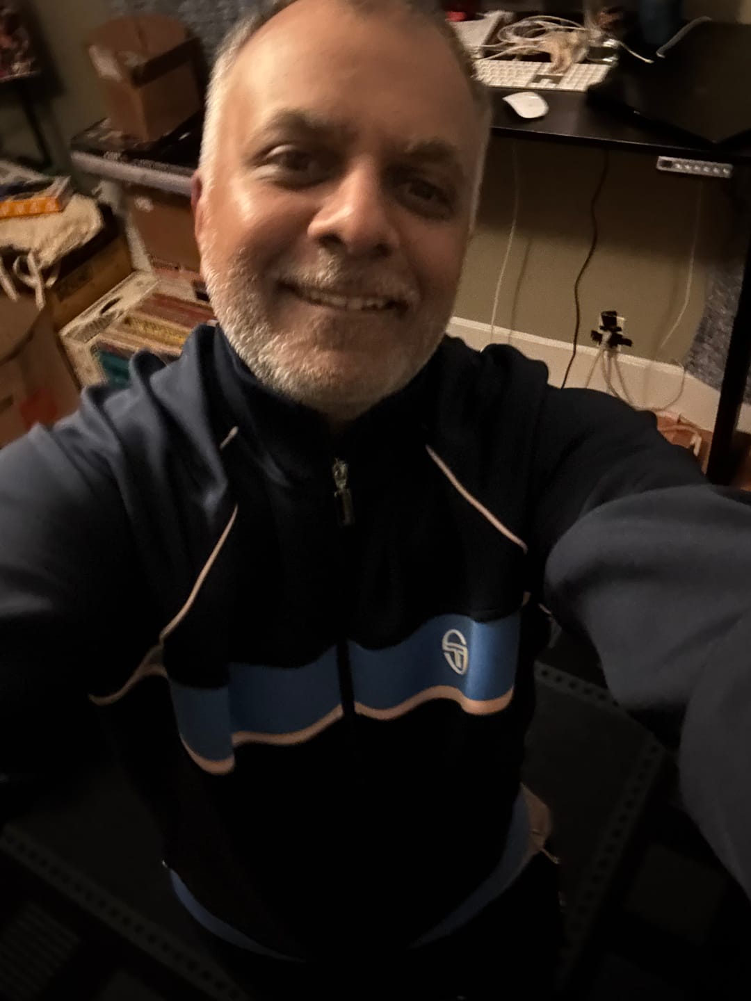 Customer photo review of Lago Track Jacket- Maritime Blue
