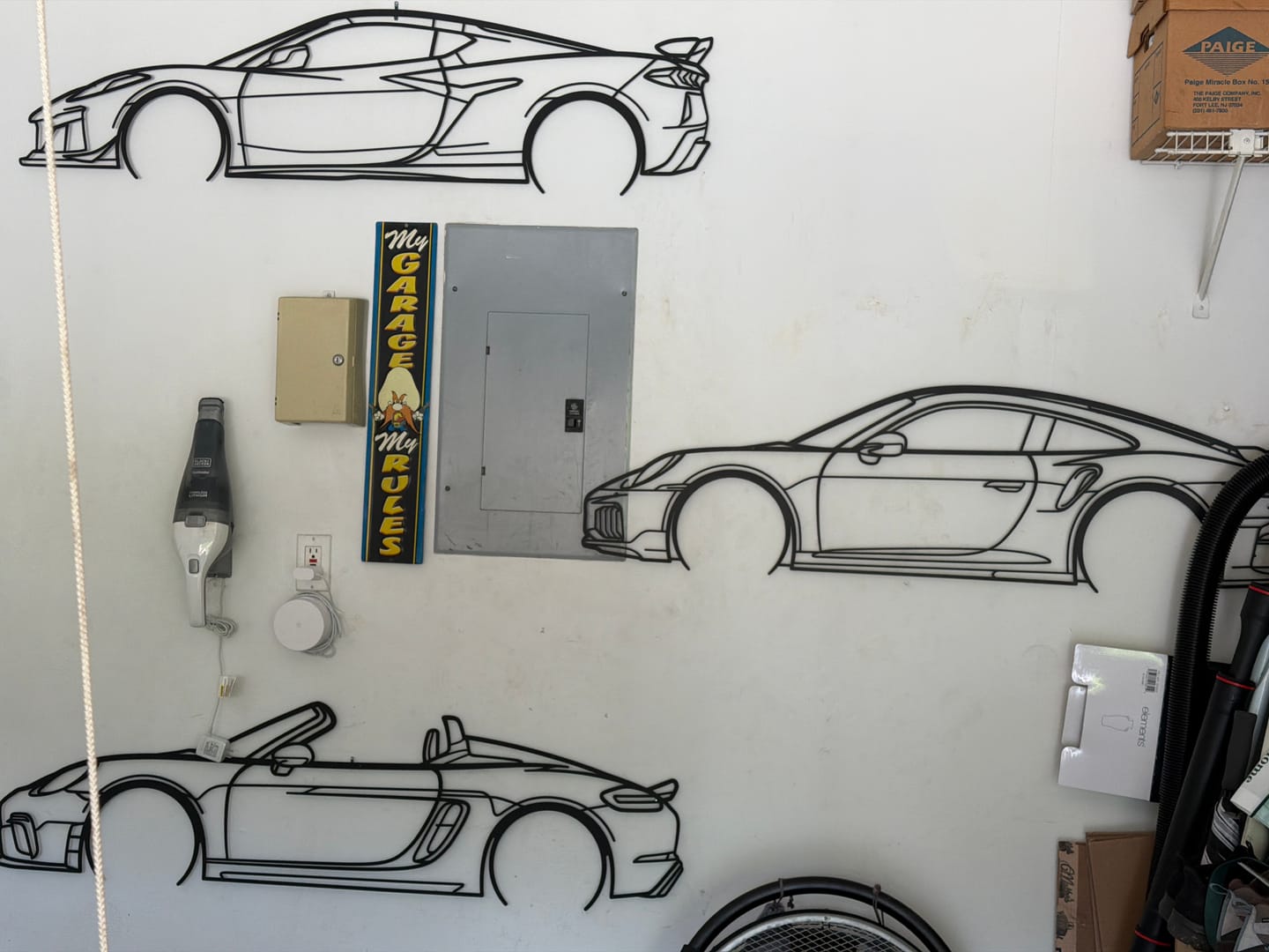 Customer photo review of Your Custom Car Silhouette Metal Wall Art Service
