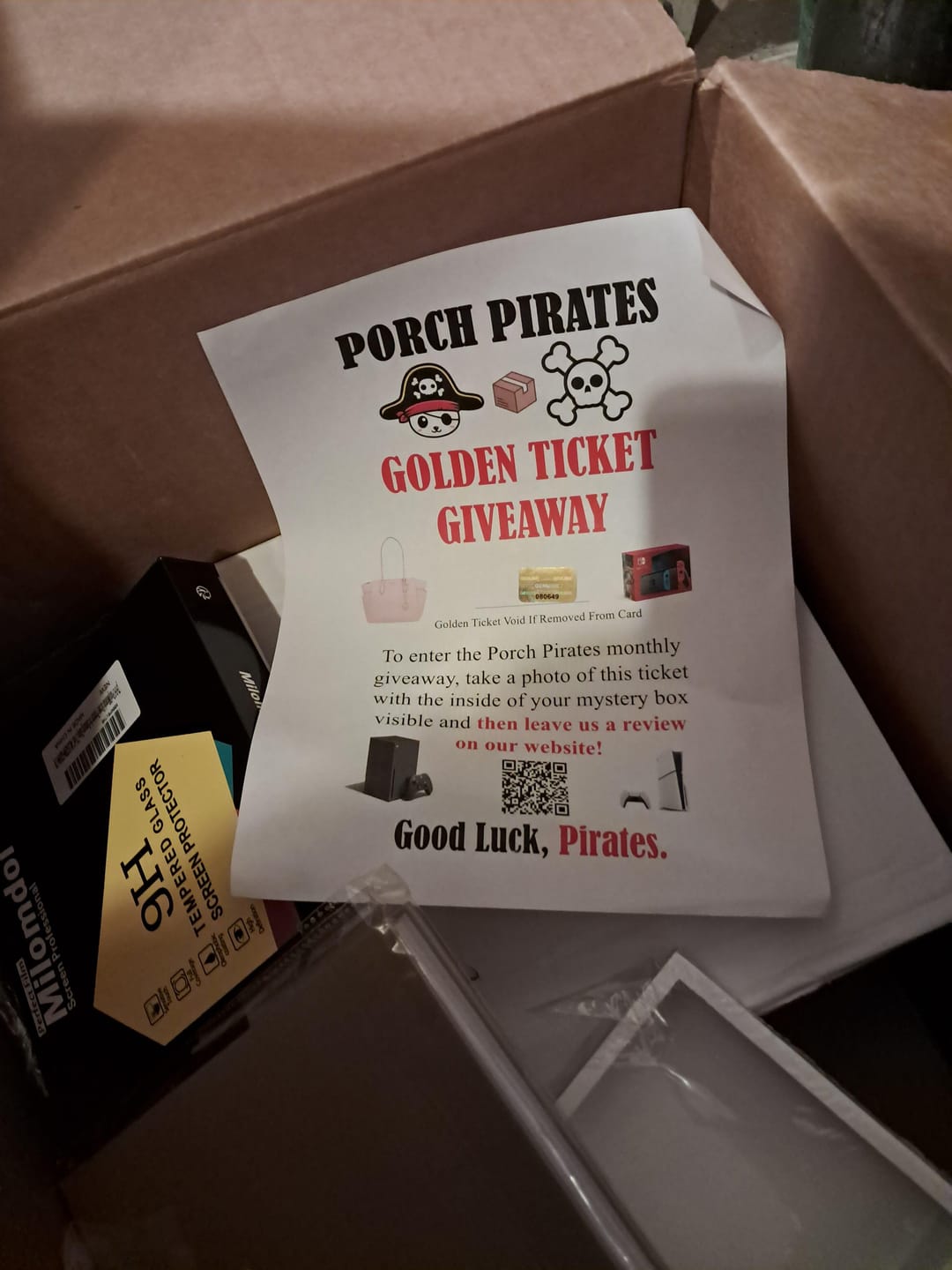 Customer photo review of The Classic Liquidation Mystery Box - Blue Tape PS5 Chance Box