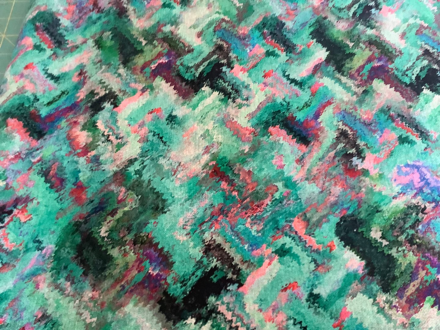 Customer photo review of Pixel Storm Digital Modal-Touch Jersey Fabric