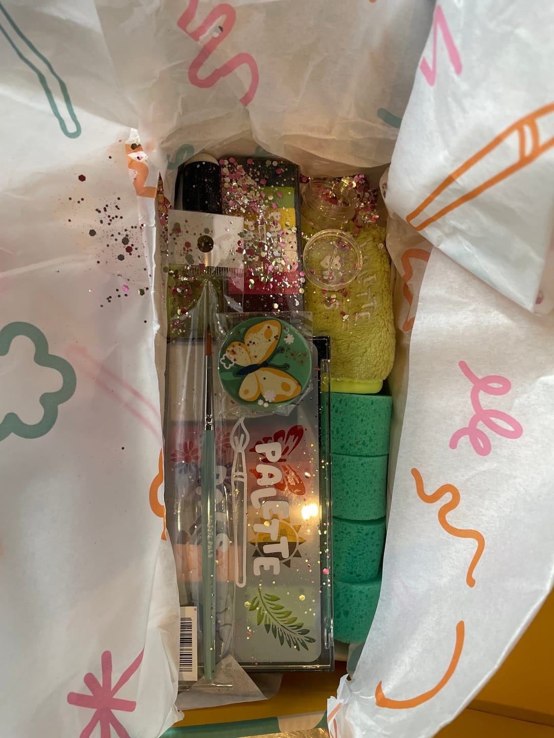 Customer photo review of The Garden Party Face Paint Kit