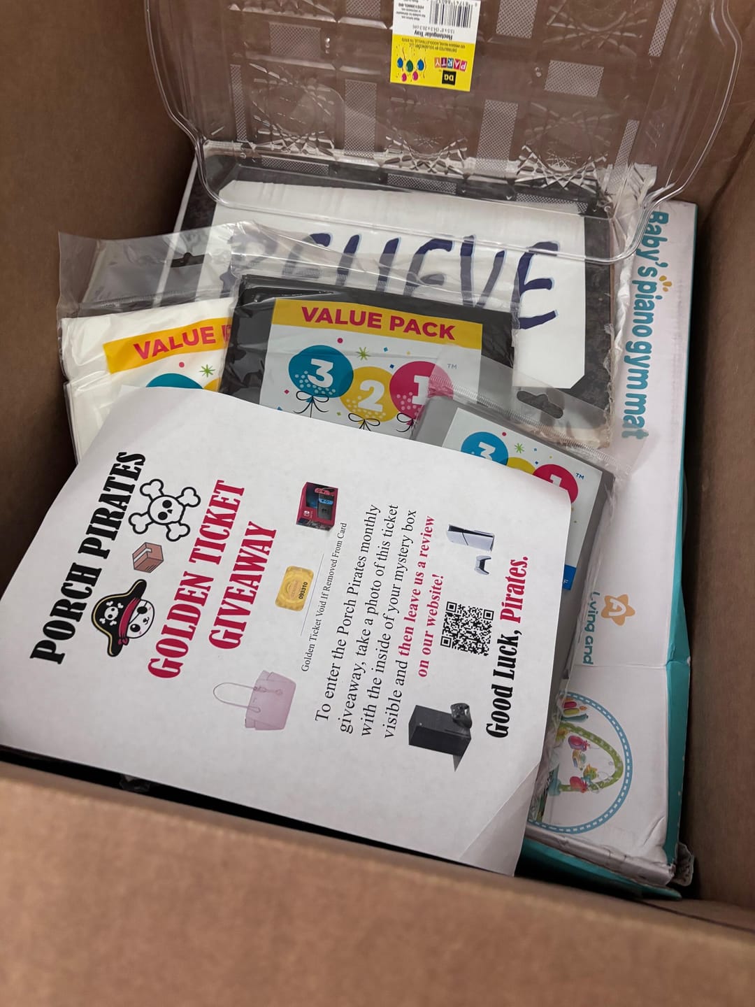Customer photo review of The Classic Liquidation Mystery Box - Pink Tape Designer Purse Chance Box