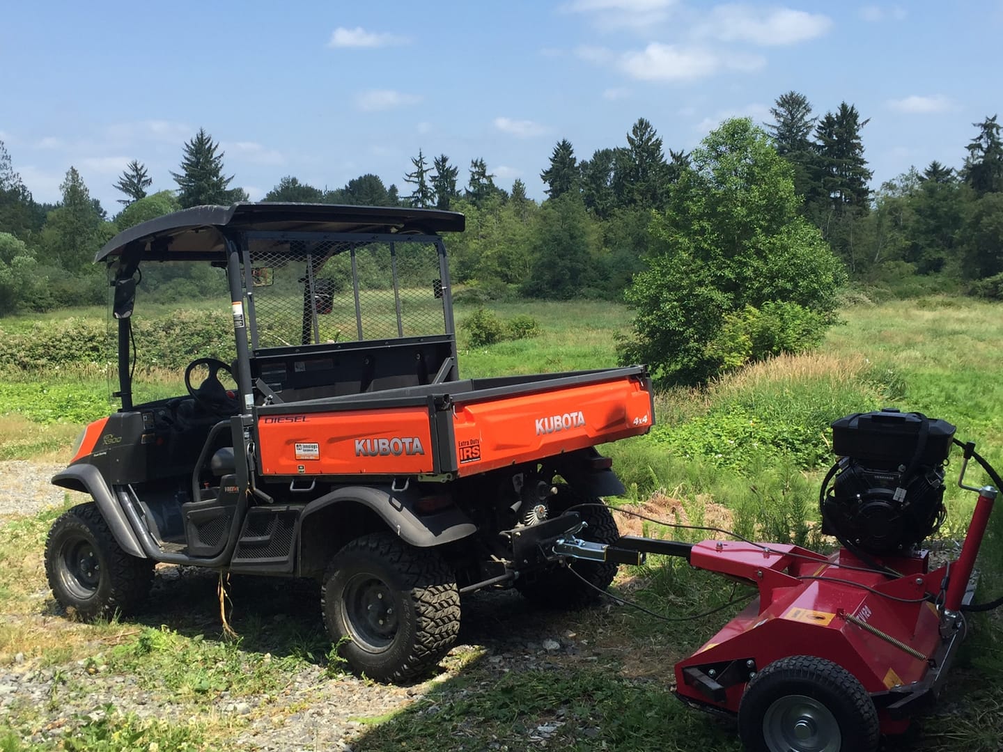 Customer photo review of Flail mower 18hp: with electric starter: B&S Vanguard V2