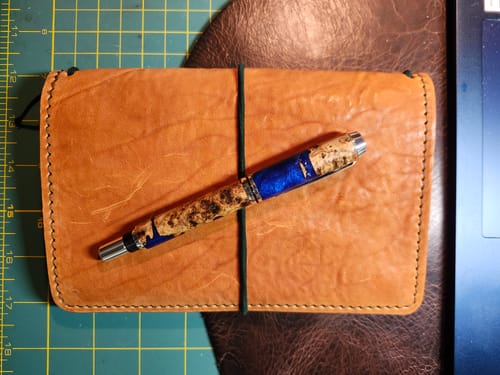 Customer photo review of Apple Pig Leather"Naughty Fox" Traveler's Notebook