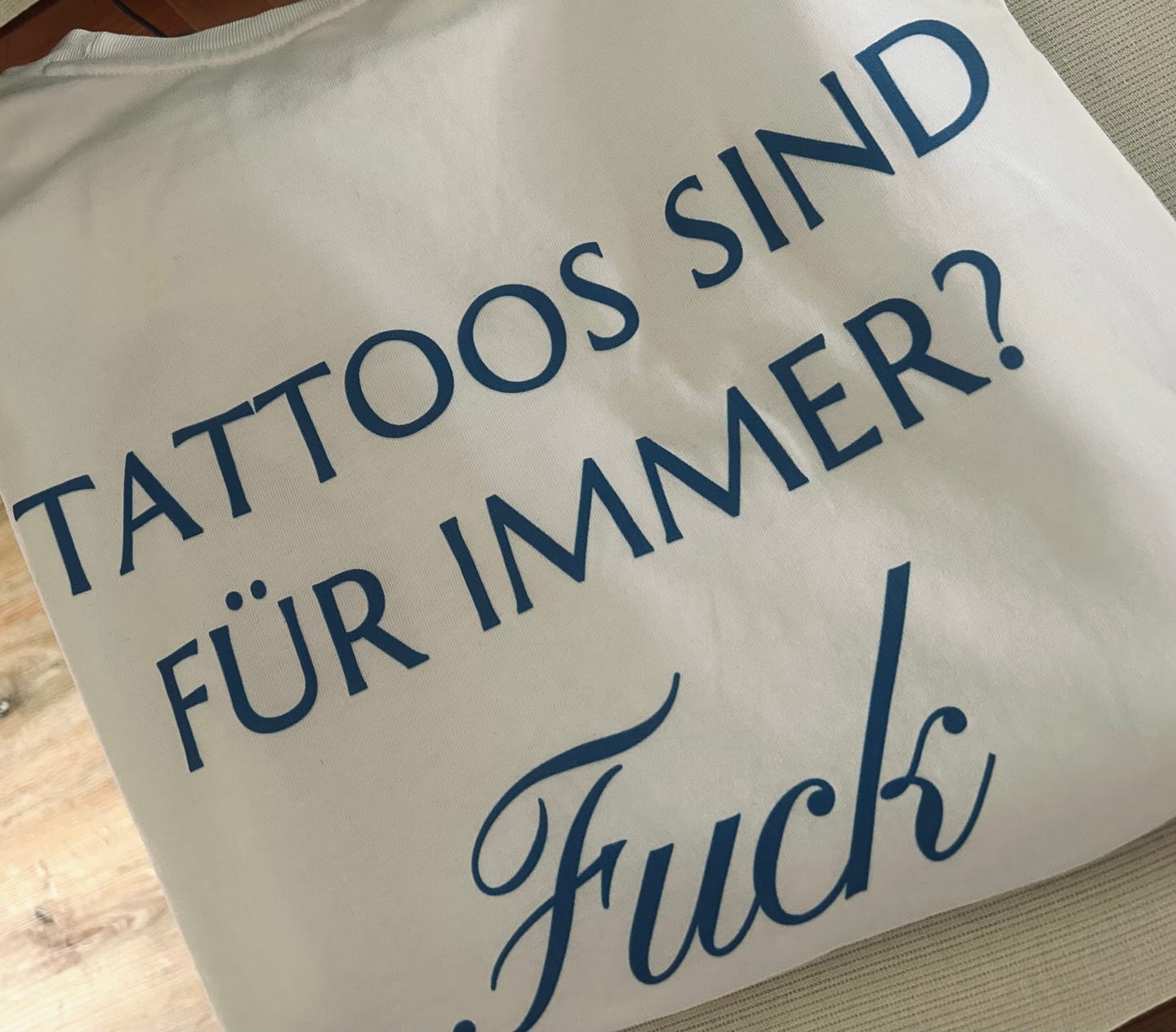 Customer photo review of Fuck - Heavy Oversized Backprint Shirt