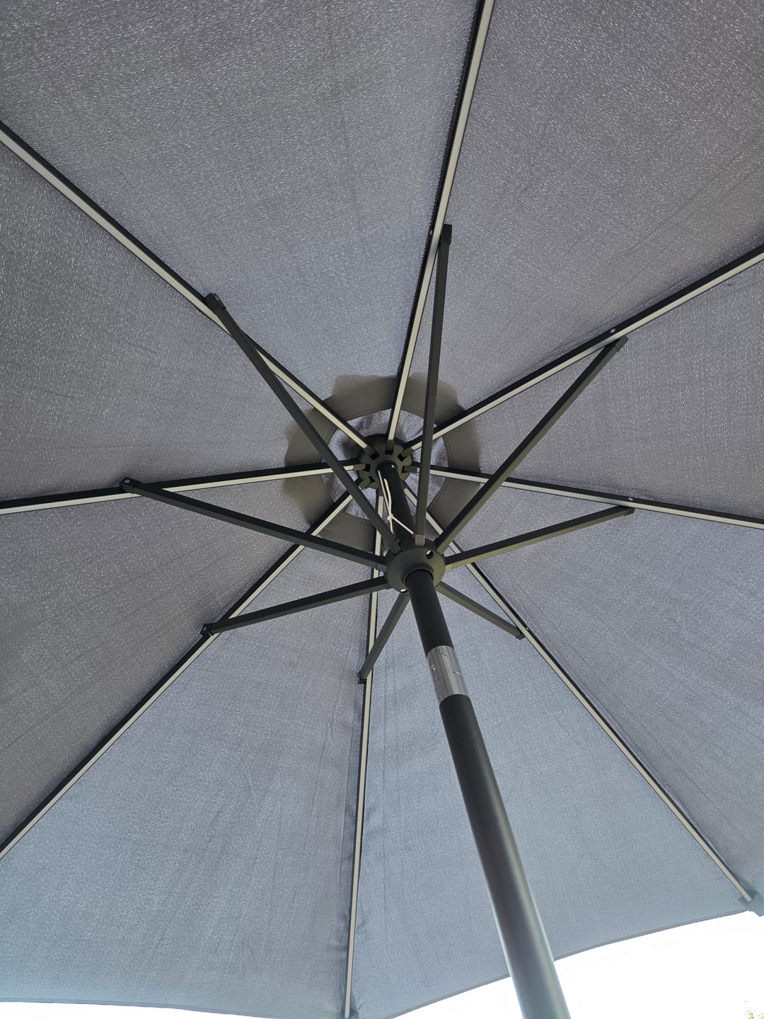 Customer photo review of 2.7m LED Garden Parasol with Solar Lights & Tilt Mechanism