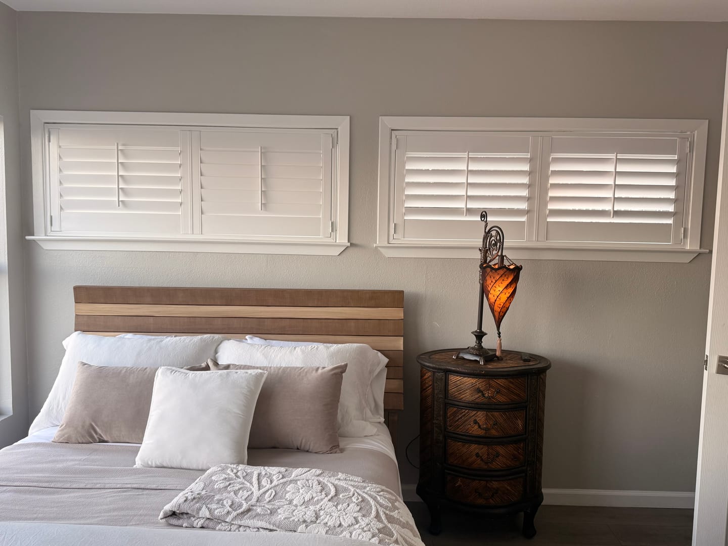 Customer photo review of Economy Polyresin Plantation Shutter