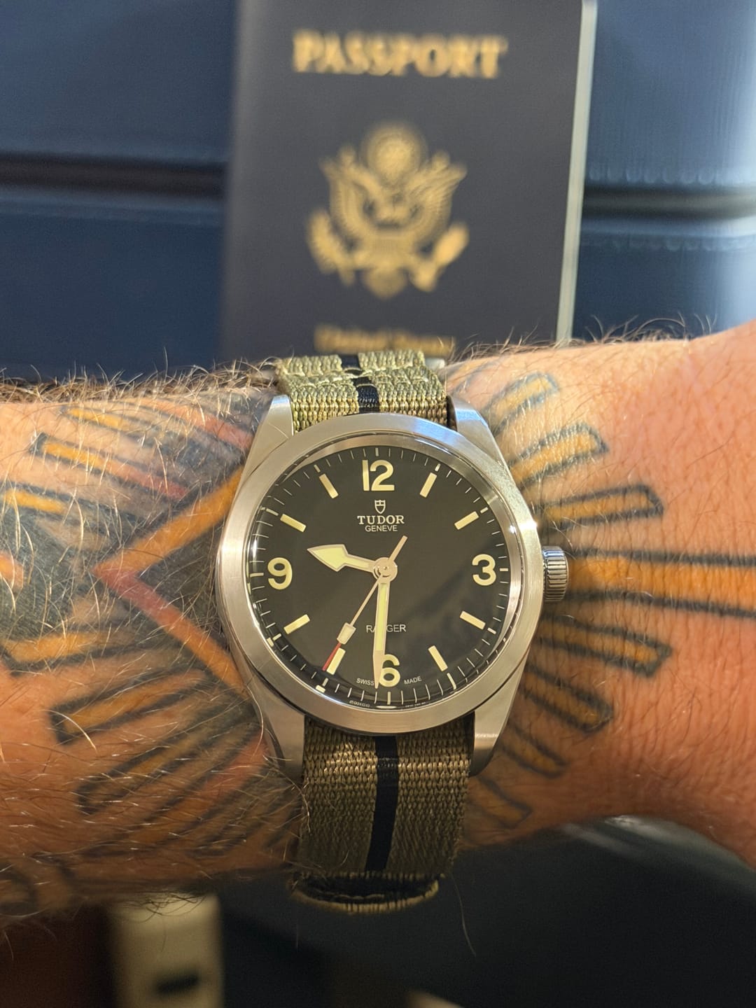 Customer photo review of Glomar Explorer - Hook & Loop Strap Striped