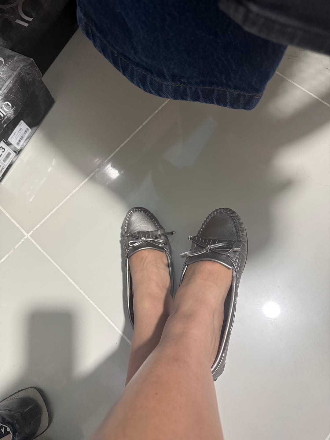 Customer photo review of Mocasín Style Celina Plomo