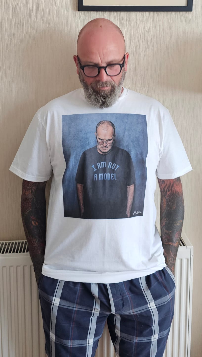 Customer photo review of Bielsa Not a Model T-Shirt