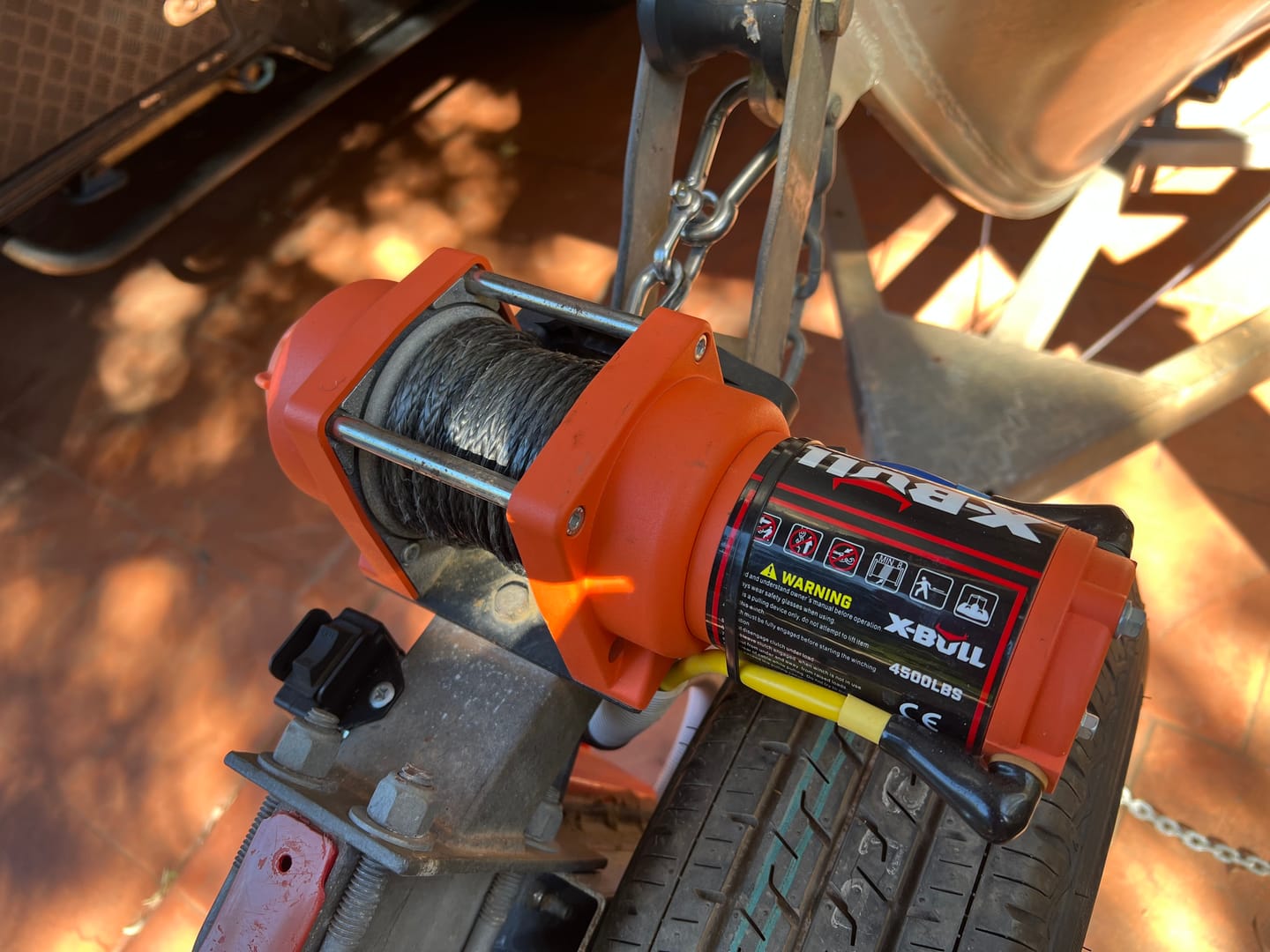 Customer photo review of X-BULL Electric Winch 5000LBS 12V 15.2M Synthetic Rope Wireless ATV UTV 4WD Boat