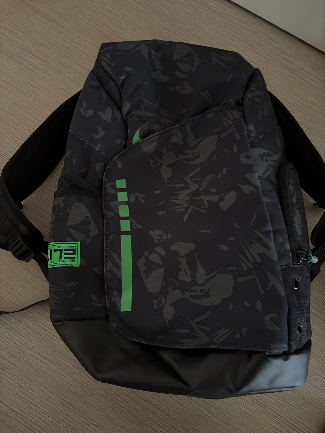 Customer photo review of Hoop Armour™ Elite Backpack Black Green