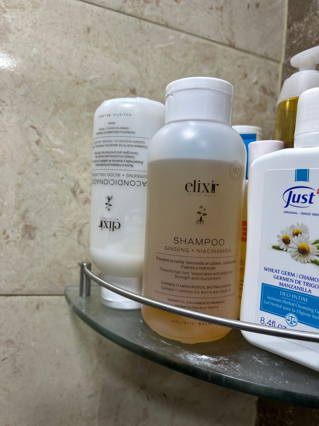 Customer photo review of Shampoo Ginseng + Niacinamida