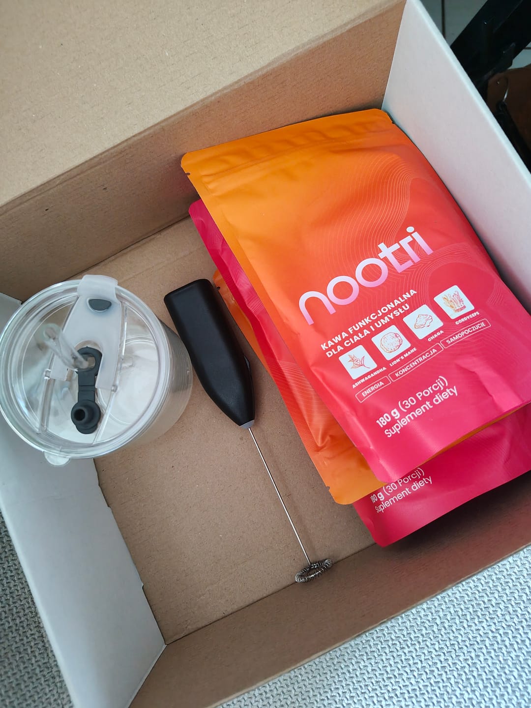 Customer photo review of Nootri - Twój Nowy Poranny Rytuał (30 porcji)