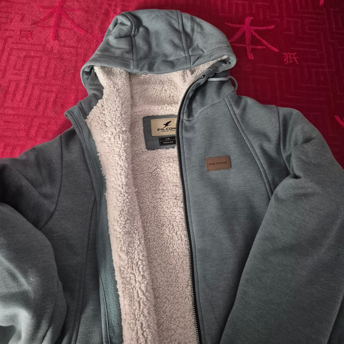 Customer photo review of Polerón con Sherpa Ride Season V2 Blue (Mujer)