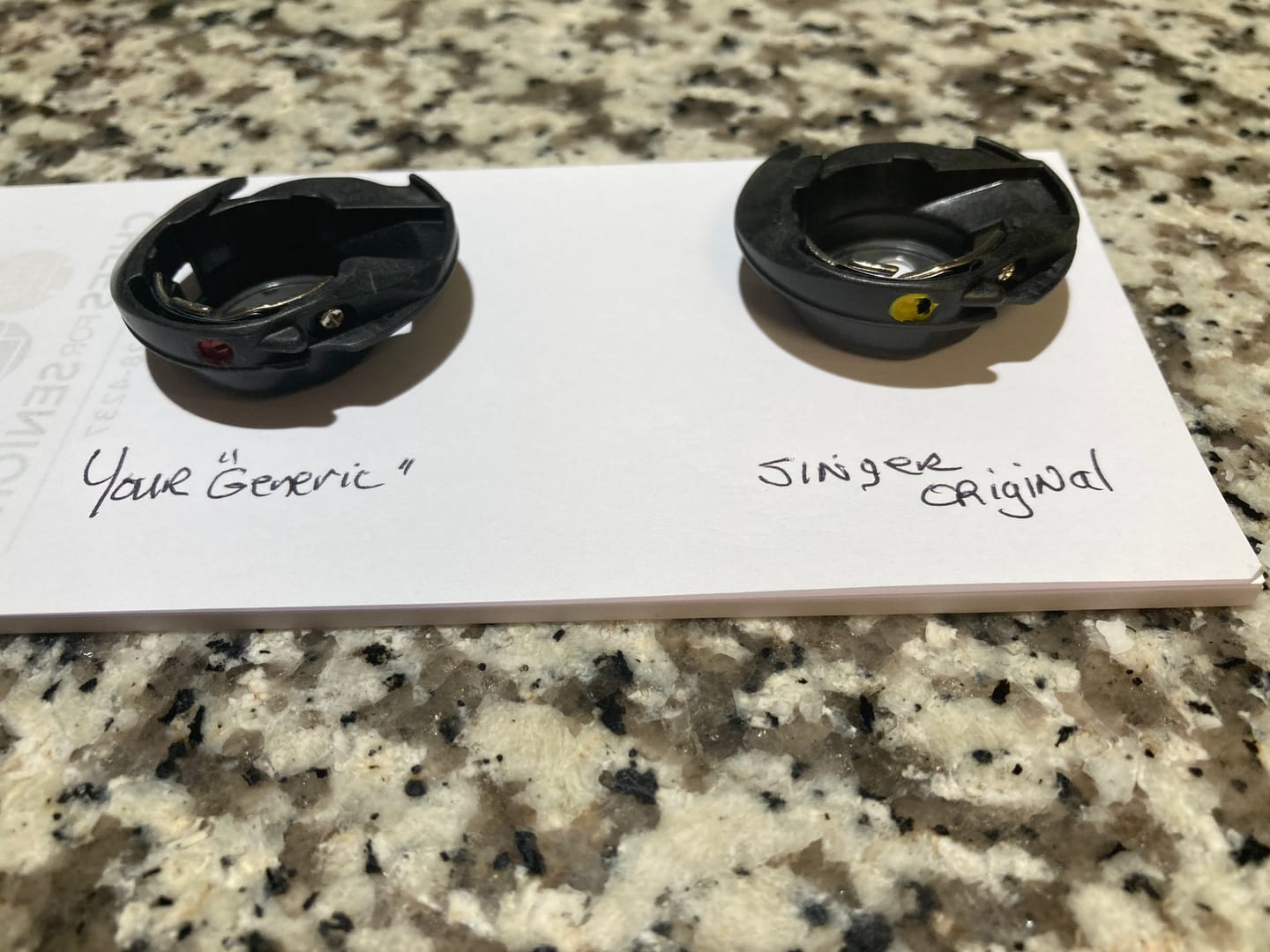 Customer photo review of Bobbin Case, Singer #Q6A0764000