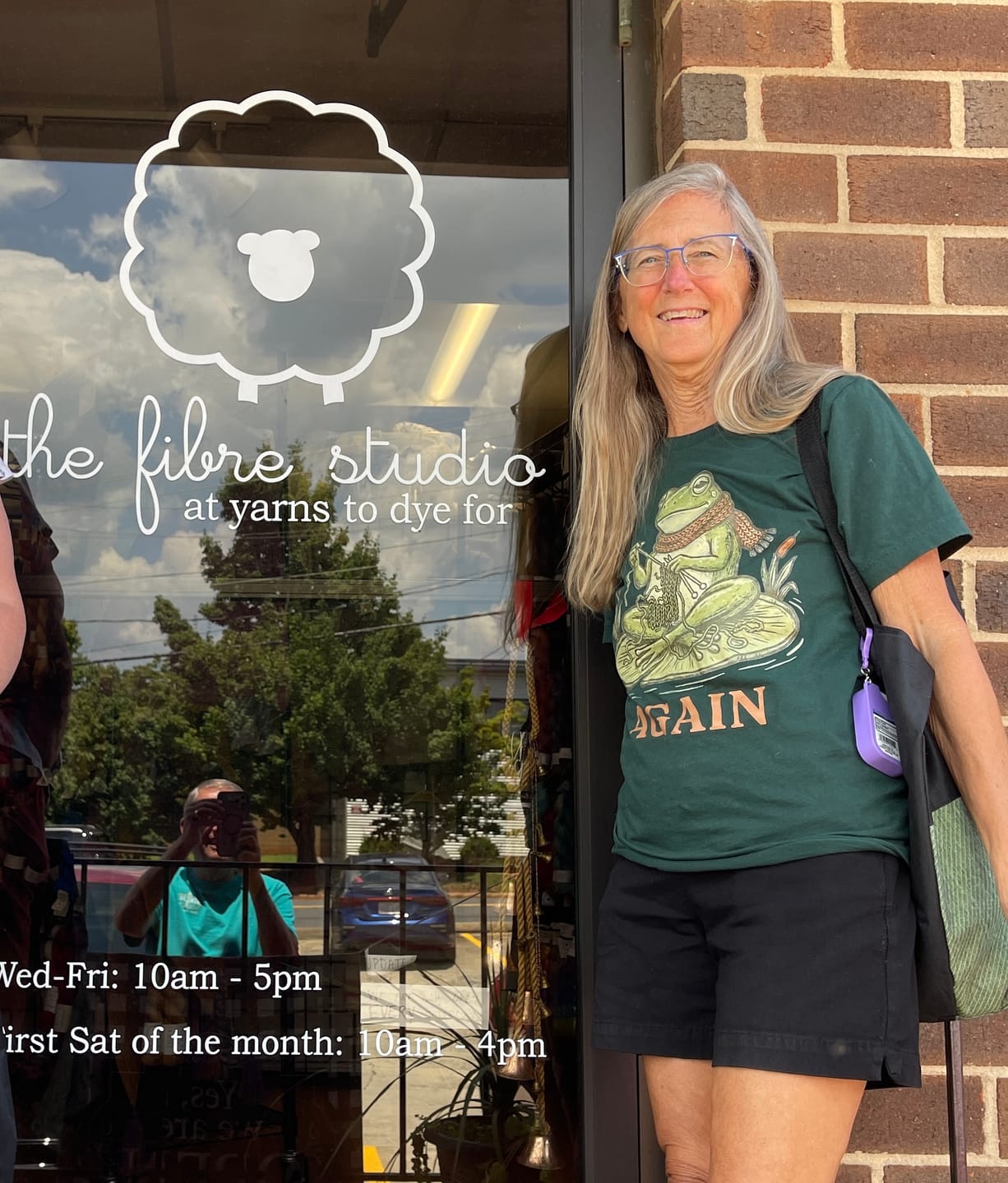 Customer photo review of Frog Again T-shirt