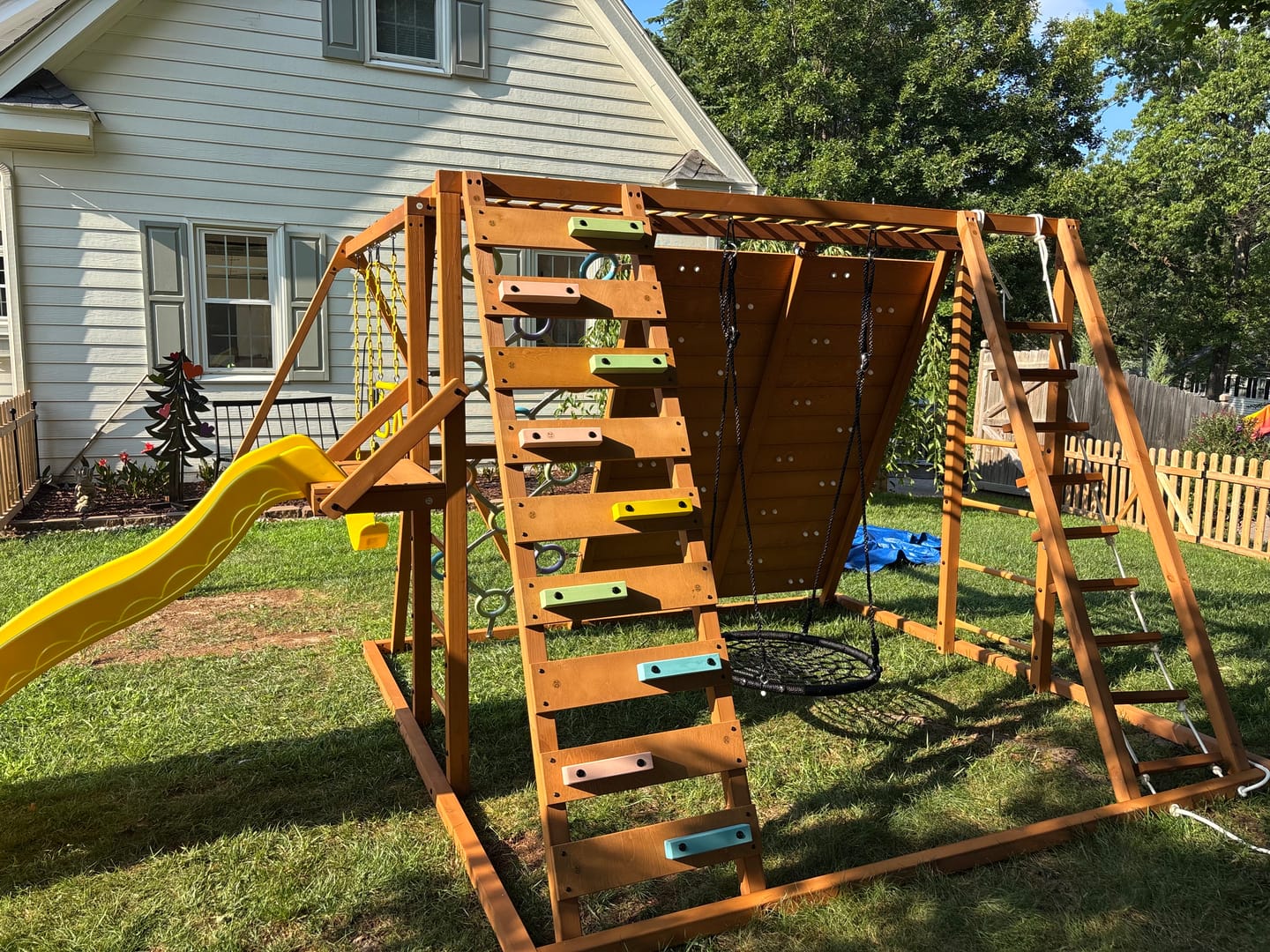 Customer photo review of Sycamore Jumbo | Outdoor Sensory Swing Set & Jungle Gym