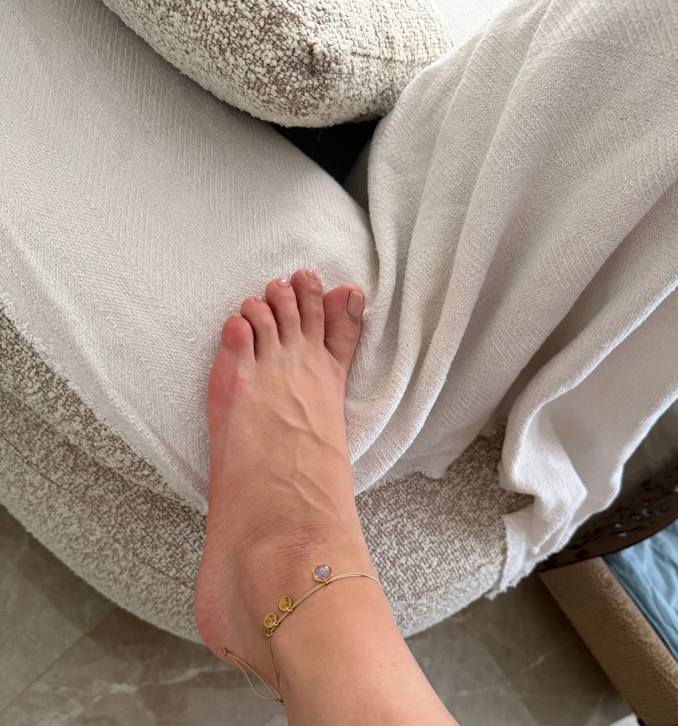 Customer photo review of Teeny Weeny Hexagon Forget Me Not Halhal