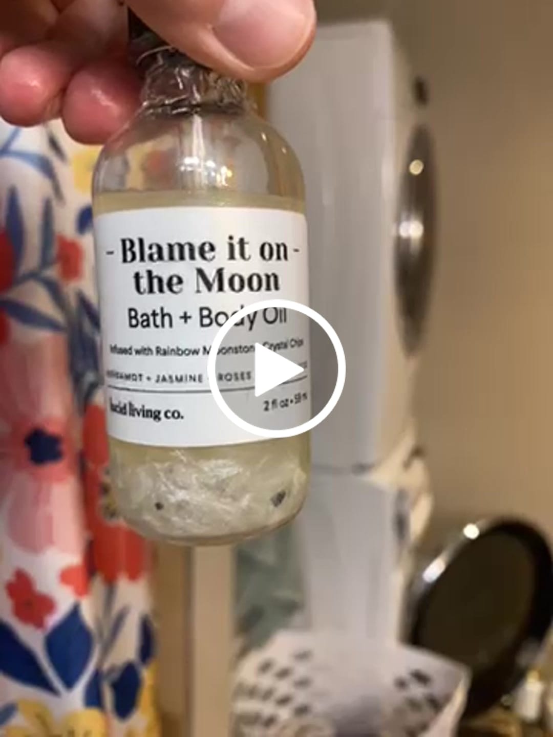 Customer video review of Blame it on the Moon Bath & Body Oil