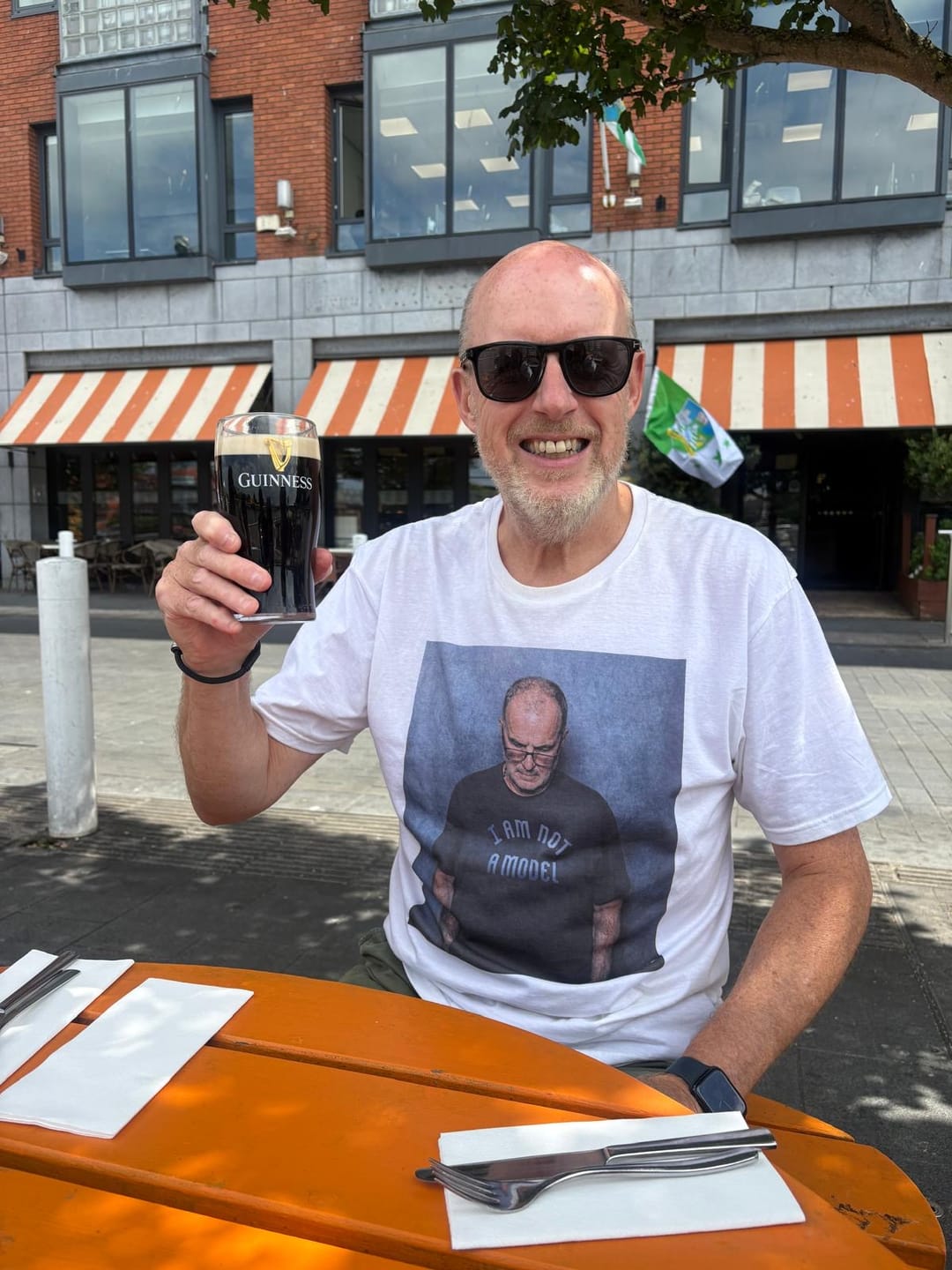 Customer photo review of Bielsa Not a Model T-Shirt