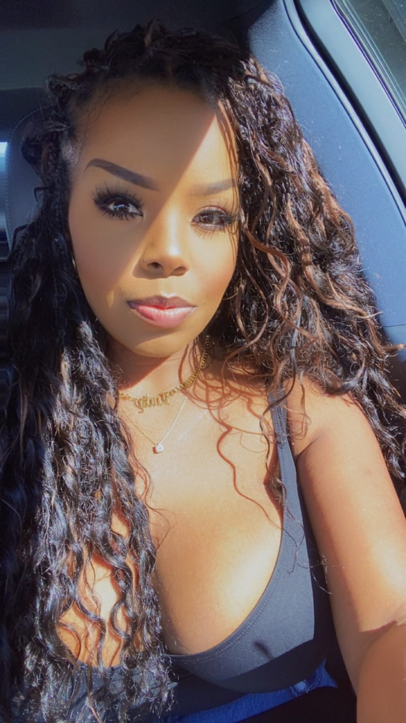 Customer photo review of Wet & Wavy Bulk Hair Extensions for Braiding