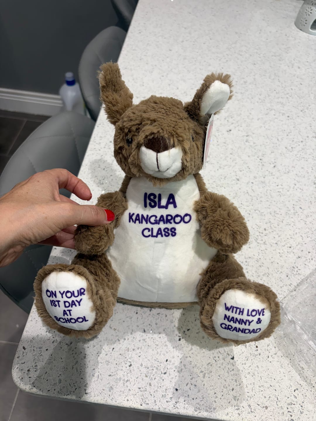 Customer photo review of Item Personalisation