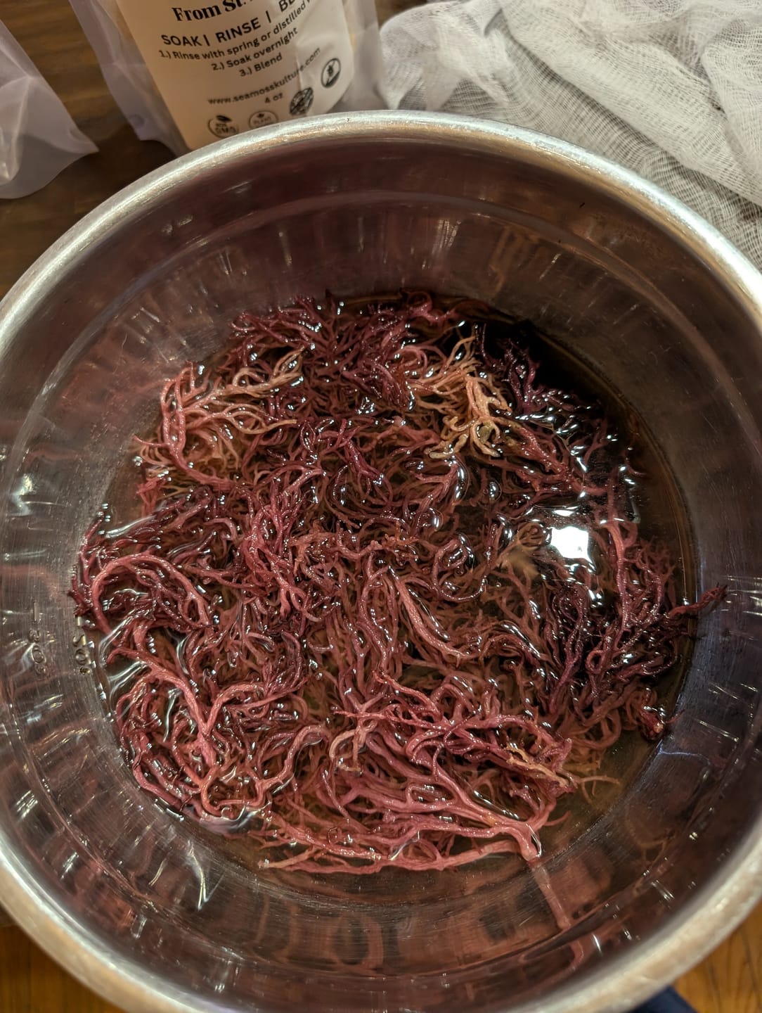 Customer photo review of Premium Purple Wildcrafted Raw Sun dried Sea Moss