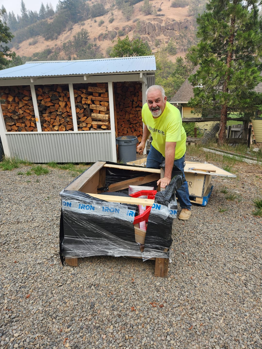 Customer photo review of Log hauler: incl hand winch