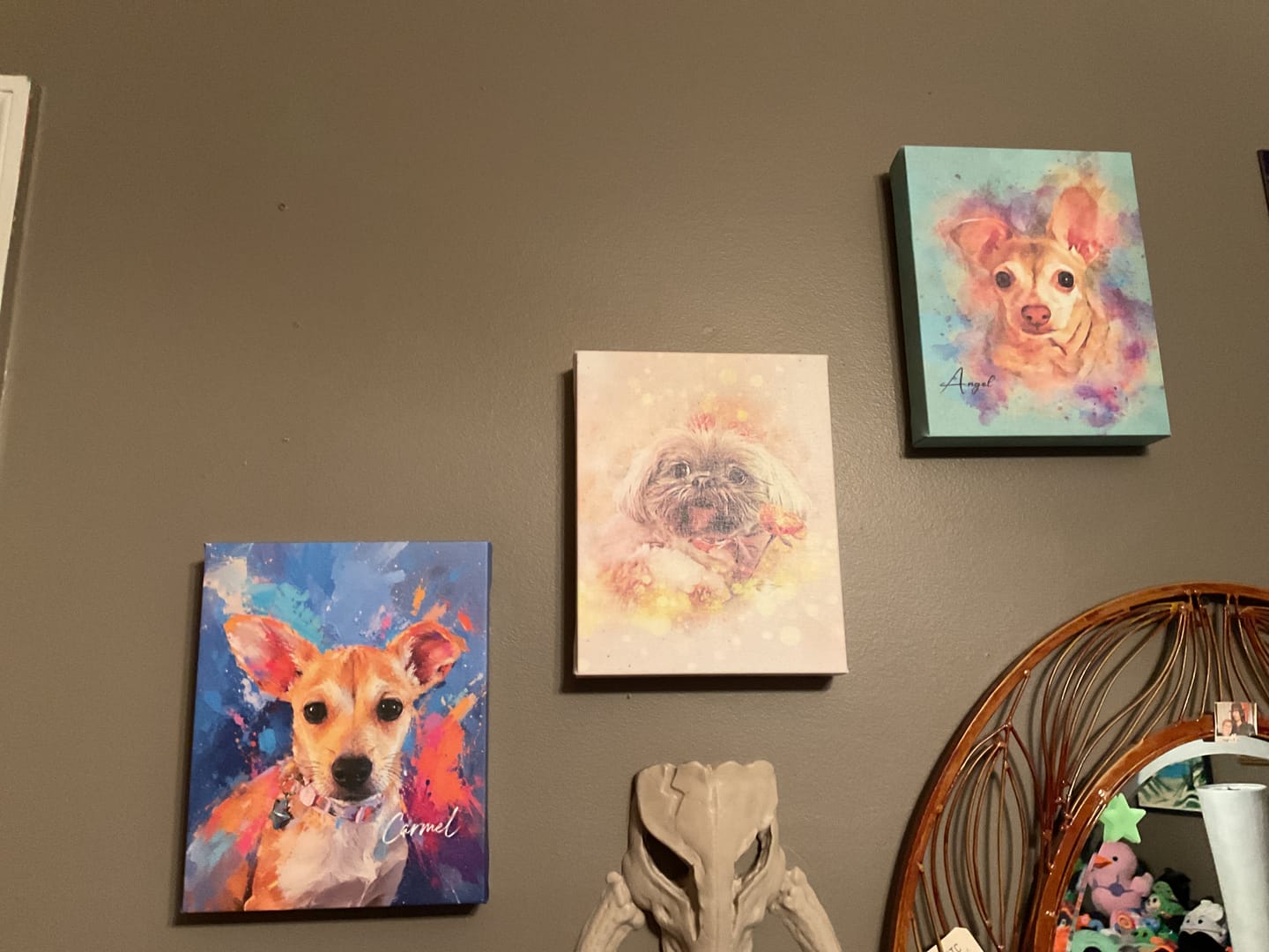 Customer photo review of Custom Pet Portrait Canvas - Modern Oil Painting