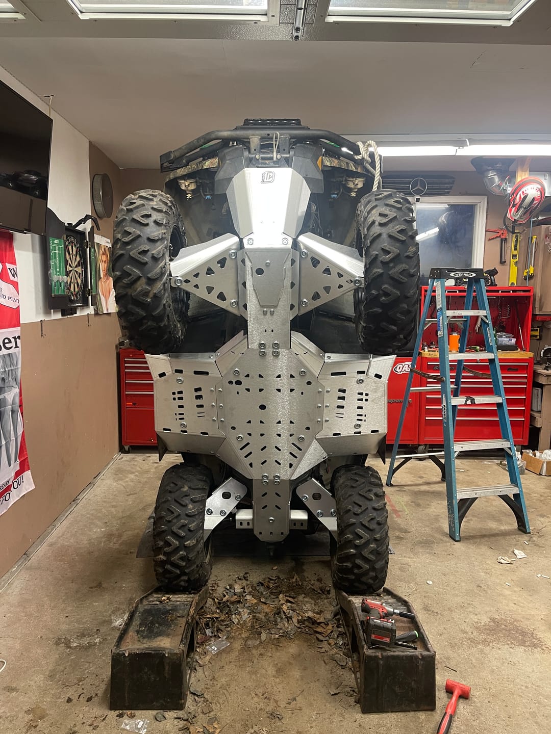 Customer photo review of Skid plate full set (aluminium) CanAm G2 Outlander 650/850/1000 (2017-2018)