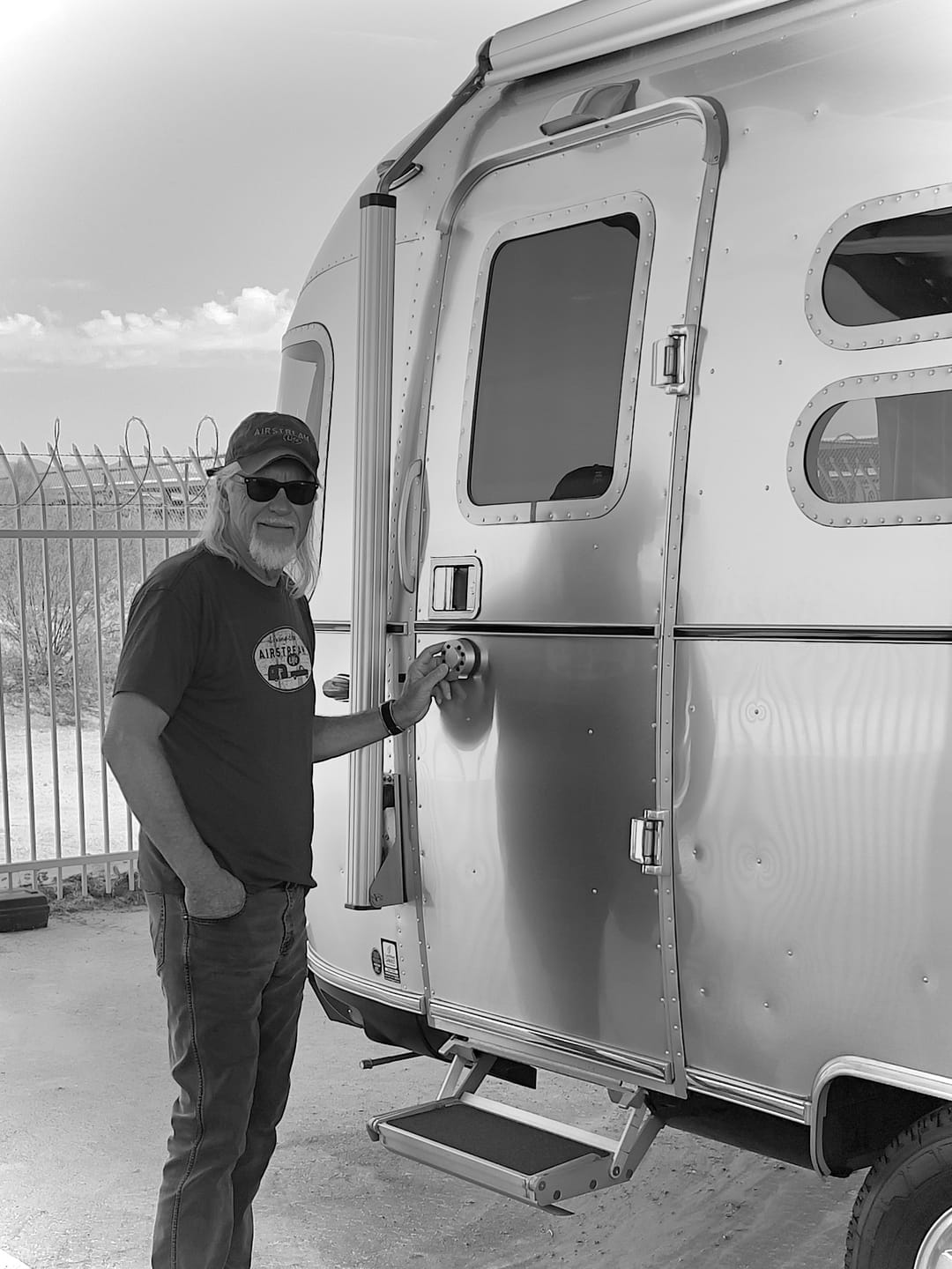 Customer photo review of AIRLoq keyless entry door lock for Airstream trailers 2008-2024
