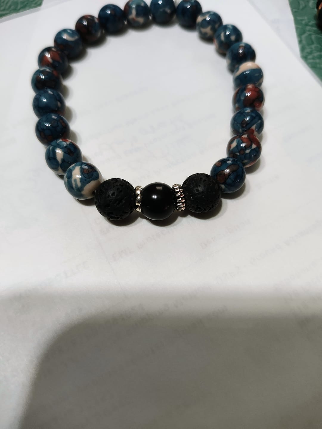 Customer photo review of Earthbound EMF Protection Beaded Bracelet