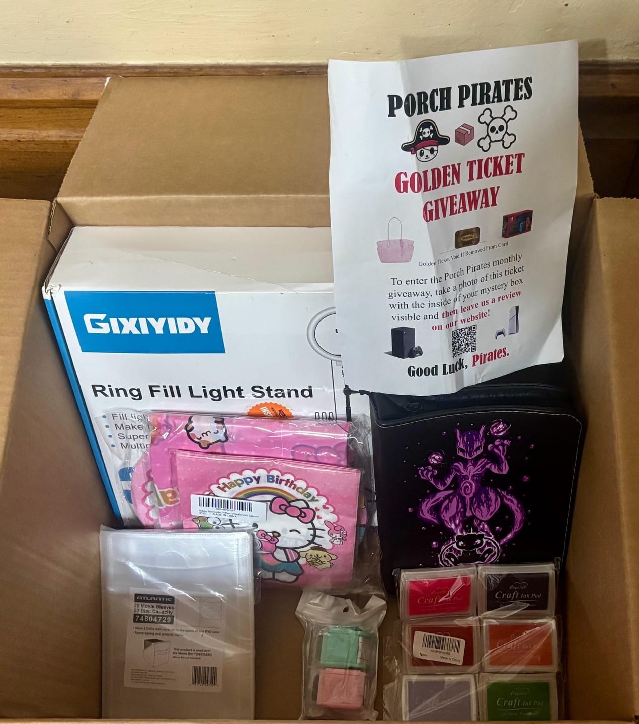 Customer photo review of The Classic Liquidation Mystery Box - Pink Tape Designer Purse Chance Box