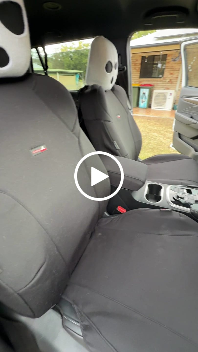 Customer video review of Sharkskin PLUS Seat Covers for Isuzu MU-X 7 Seater (June/2021-On)