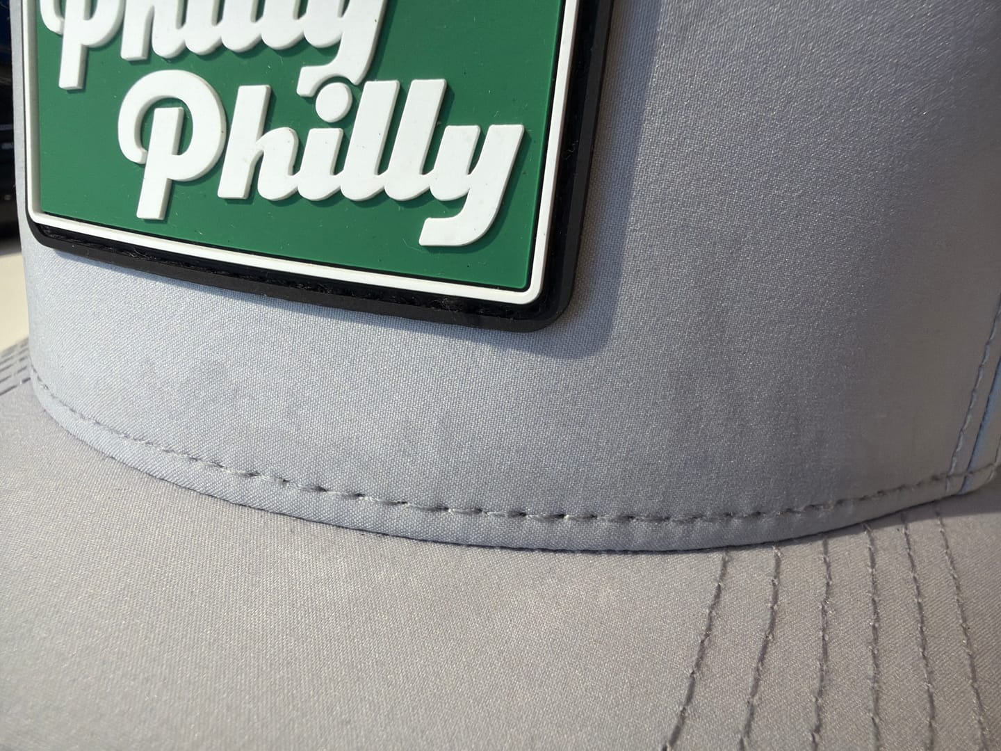 Customer photo review of “You Want Philly Philly” Performance Hat - Grey