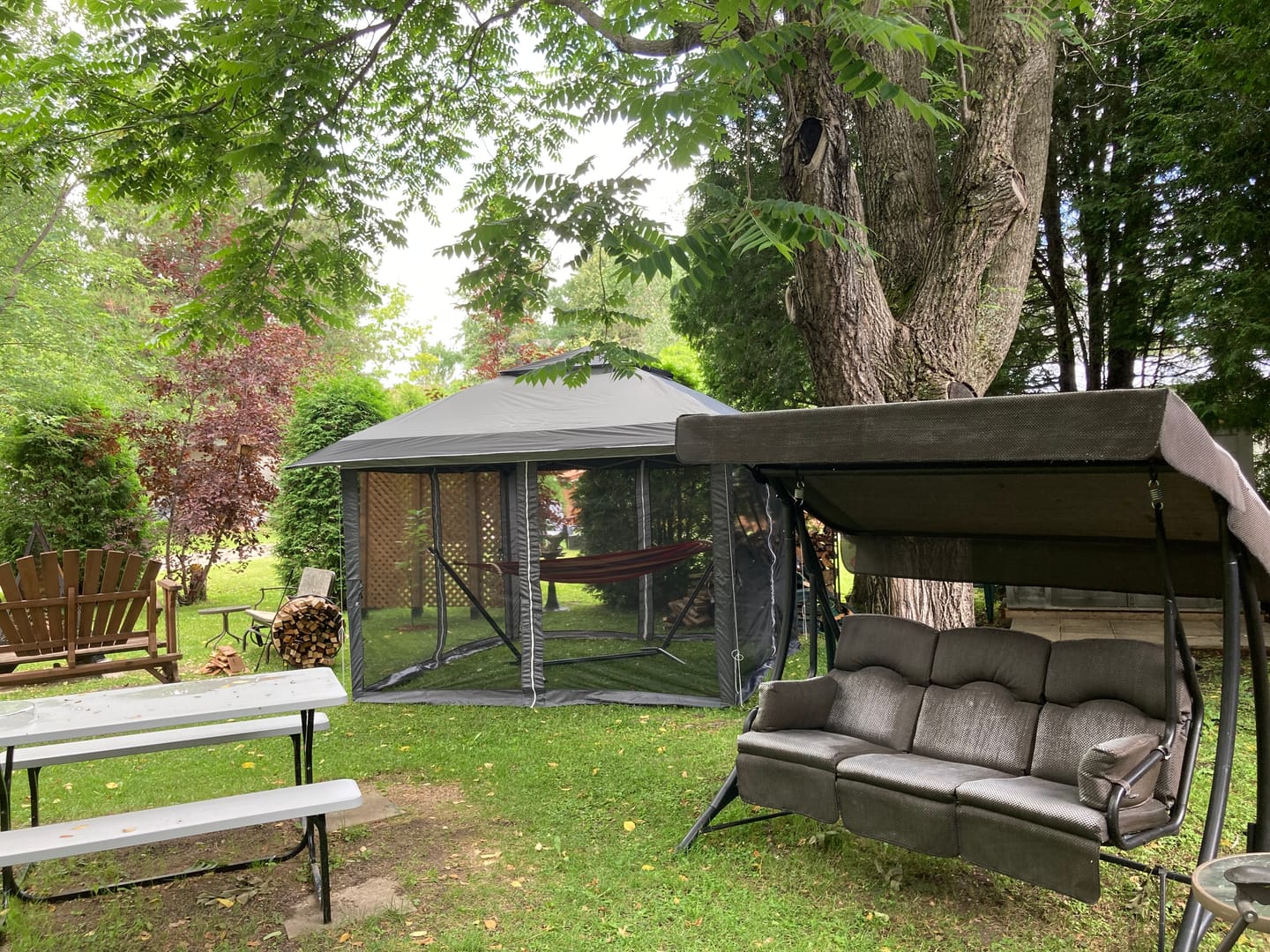 Customer photo review of 12' x 12' Pop Up Canopy with Mesh Sidewalls - Grey
