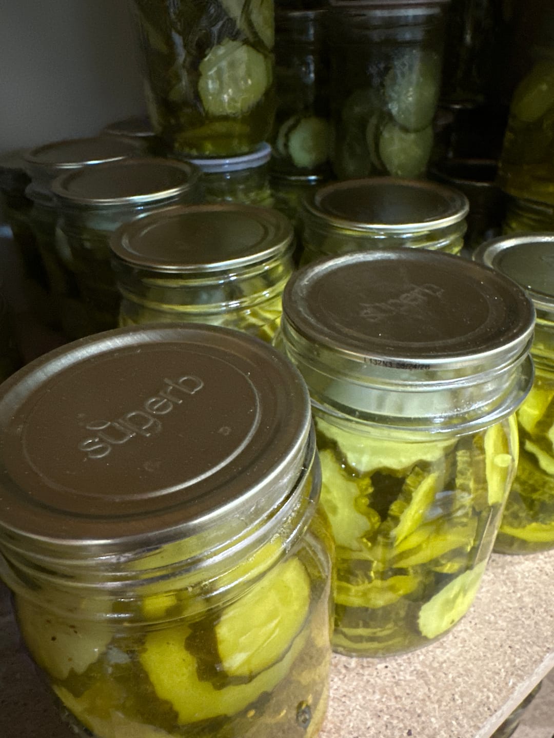 Customer photo review of Bulk Wide Mouth Canning Lids - 60 Pack